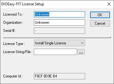  DioEasy-FIT License Setup 